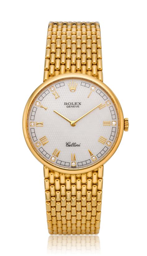 rolex 18k gold cellini mens dress watch|rolex cellini geneve 18k gold.